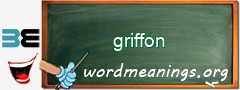 WordMeaning blackboard for griffon